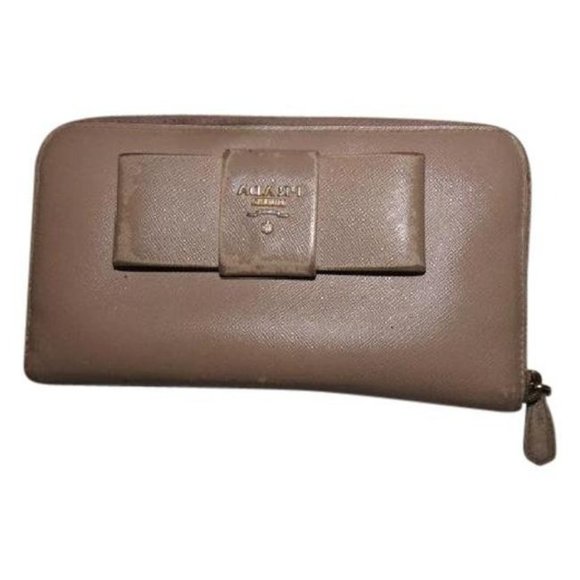 PRADA, Nude Pale Pink Leather XL Zip-around Wallet - Picture 1 of 11